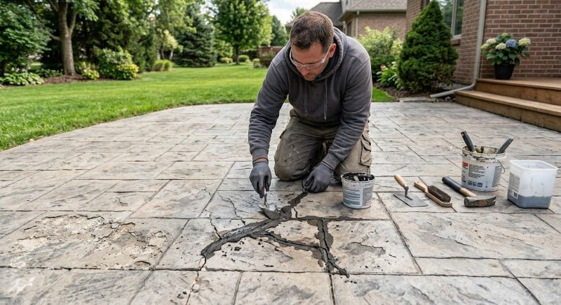 Decorative Concrete Repair in New Braunfels, TX