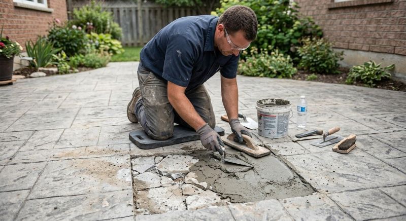 Decorative Concrete Repair in Everett, WA